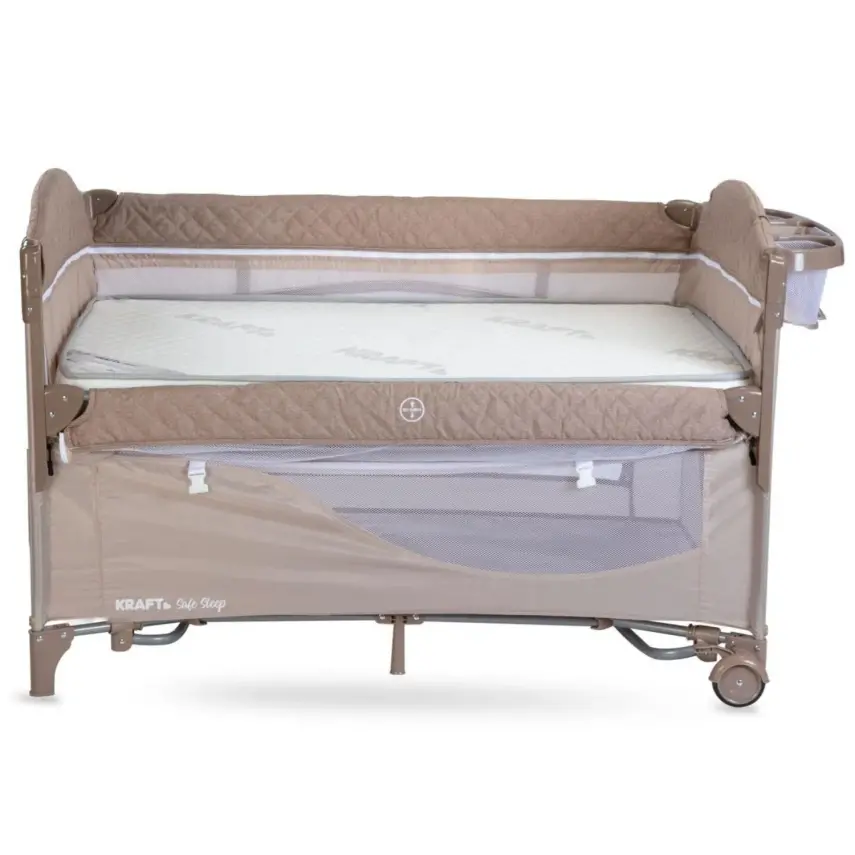 Kraft Safe Sleep Anne Yanı Oyun Parkı 70x120 cm Grey - 10
