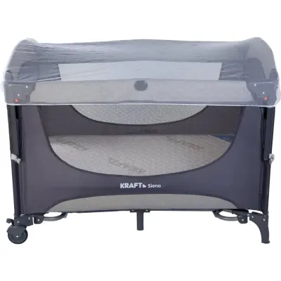 Kraft Siena Anne Yanı Çift Emniyet Sistemli Oyun Parkı 70X110 Cm Light Grey (1)
