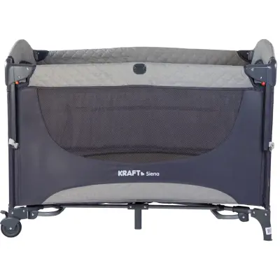 Kraft Siena Anne Yanı Çift Emniyet Sistemli Oyun Parkı 70X110 Cm Light Grey - 3