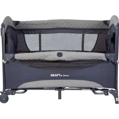 Kraft Siena Anne Yanı Çift Emniyet Sistemli Oyun Parkı 70X110 Cm Light Grey - 4