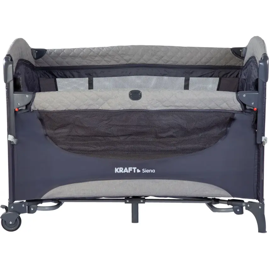 Kraft Siena Anne Yanı Çift Emniyet Sistemli Oyun Parkı 70X110 Cm Light Grey - 5