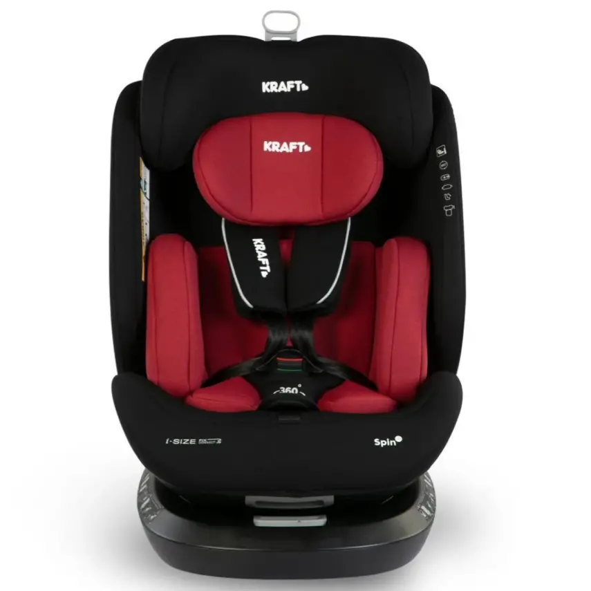 Kraft Spin I-Size Oto Koltuğu 0-36 Kg Red - 2