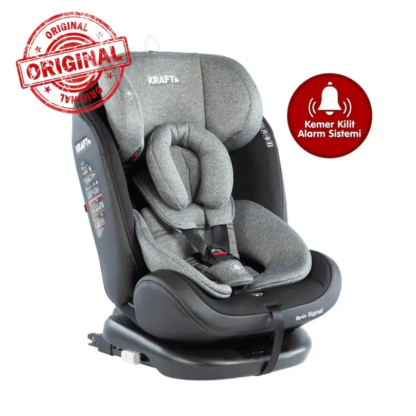 Kraft Spin Signal 360° Dönebilen Oto Koltuğu 0-36 Kg Light Grey - 2