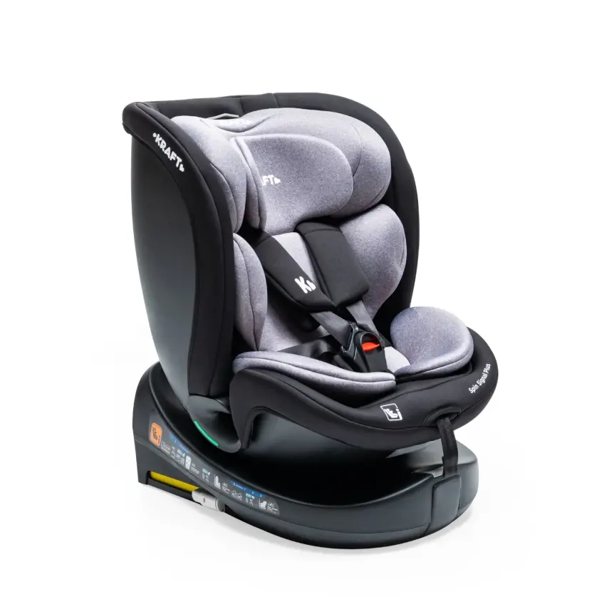 Kraft Spin Signal Plus I-Size İsofixli Oto Koltuğu 0-36 Kg Grey - 1