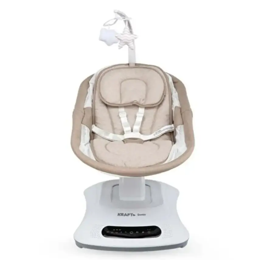 Kraft Sway Portbebeli Elektrikli Salıncak Beige - 4