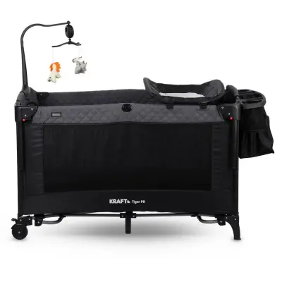 Kraft Tiger Pr Anne Yanı Oyun Parkı 70x120 cm Dark Grey (1)