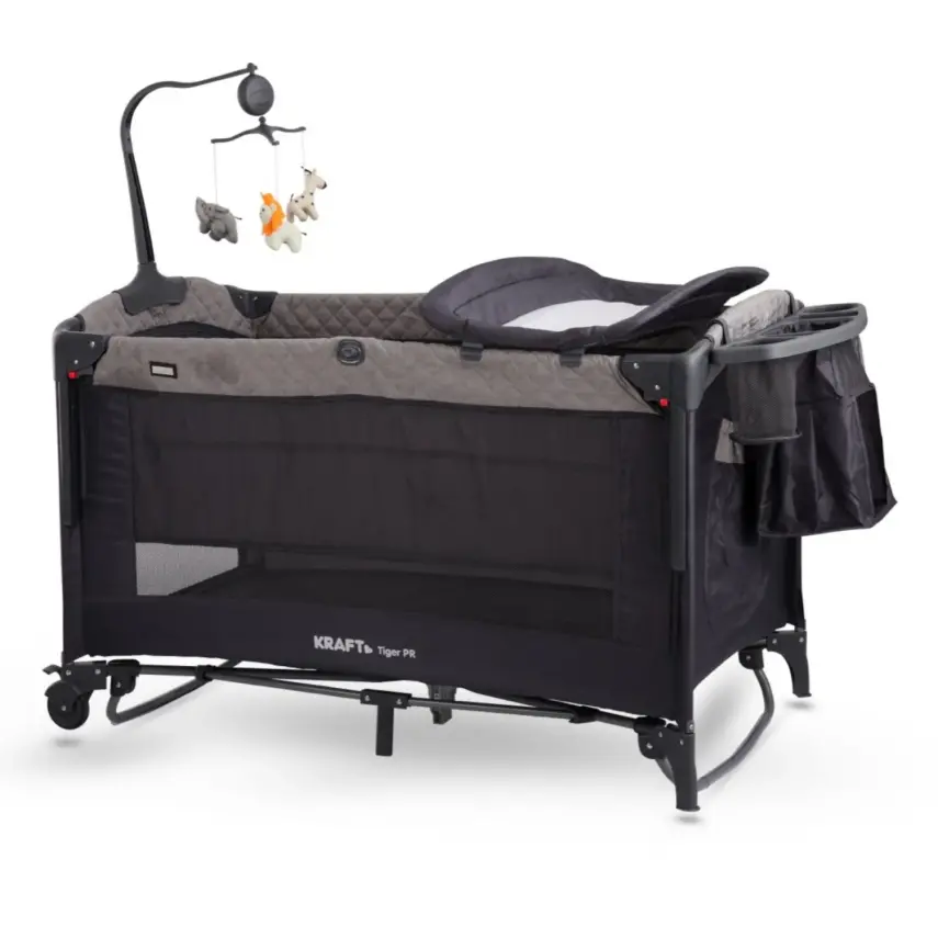 Kraft Tiger Pr Anne Yanı Oyun Parkı 70x120 cm Light Grey - 1