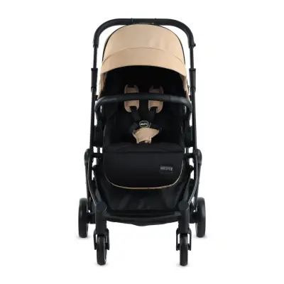 Kraft Viva I-Size Çift Yönlü Tek Elle Katlanabilir Travel Sistem Bebek Arabası Beige - 12