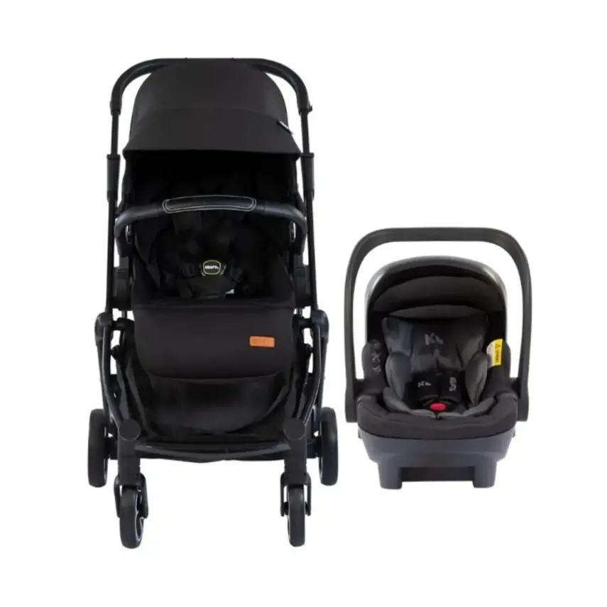 Kraft Viva I-Size Çift Yönlü Tek Elle Katlanabilir Travel Sistem Bebek Arabası Black - 10