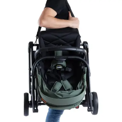 Kraft Viva I-Size Çift Yönlü Tek Elle Katlanabilir Travel Sistem Bebek Arabası Green - 23