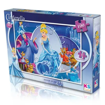 Ks Games 100 Parça Cinderella Puzzle - 1