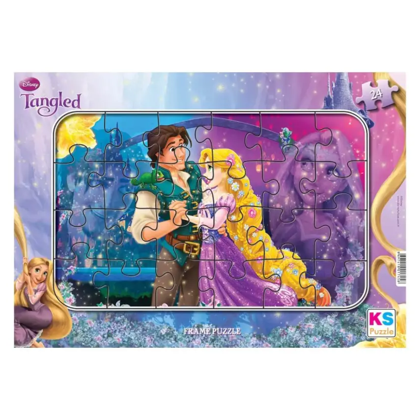 Ks Games 24 Parça Tangled Frame Puzzle - 1
