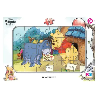 Ks Games 24 Parça Winnie The Pooh Frame Puzzle