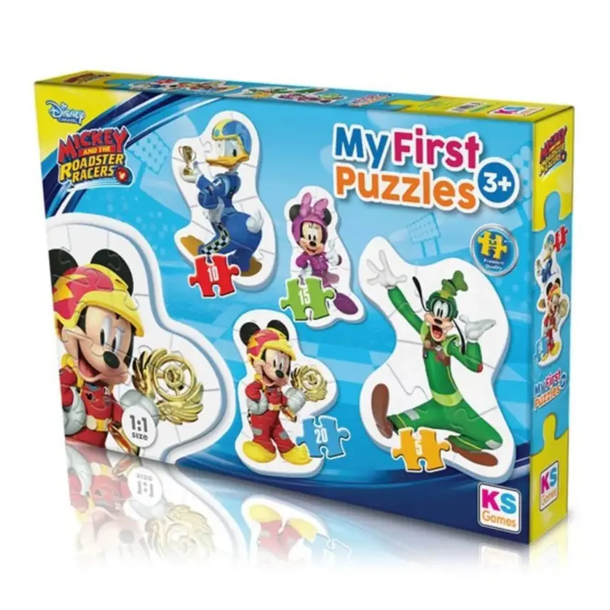 Ks Games Mickey Mouse MyFirst Cut Out Puzzles 4in1 - 1