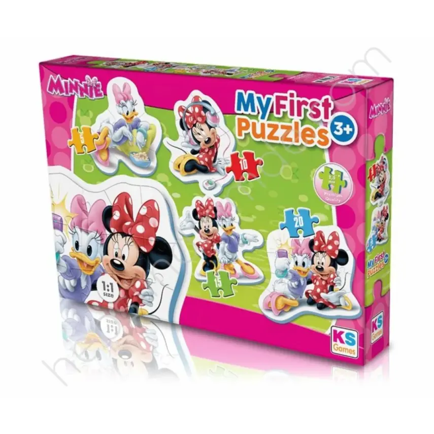 Ks Games Minnie Mouse MyFirst Cut Out Puzzles 4in1 - 1
