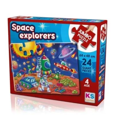 KS Games Space Explorers Jumbo Puzzle 24 Parça