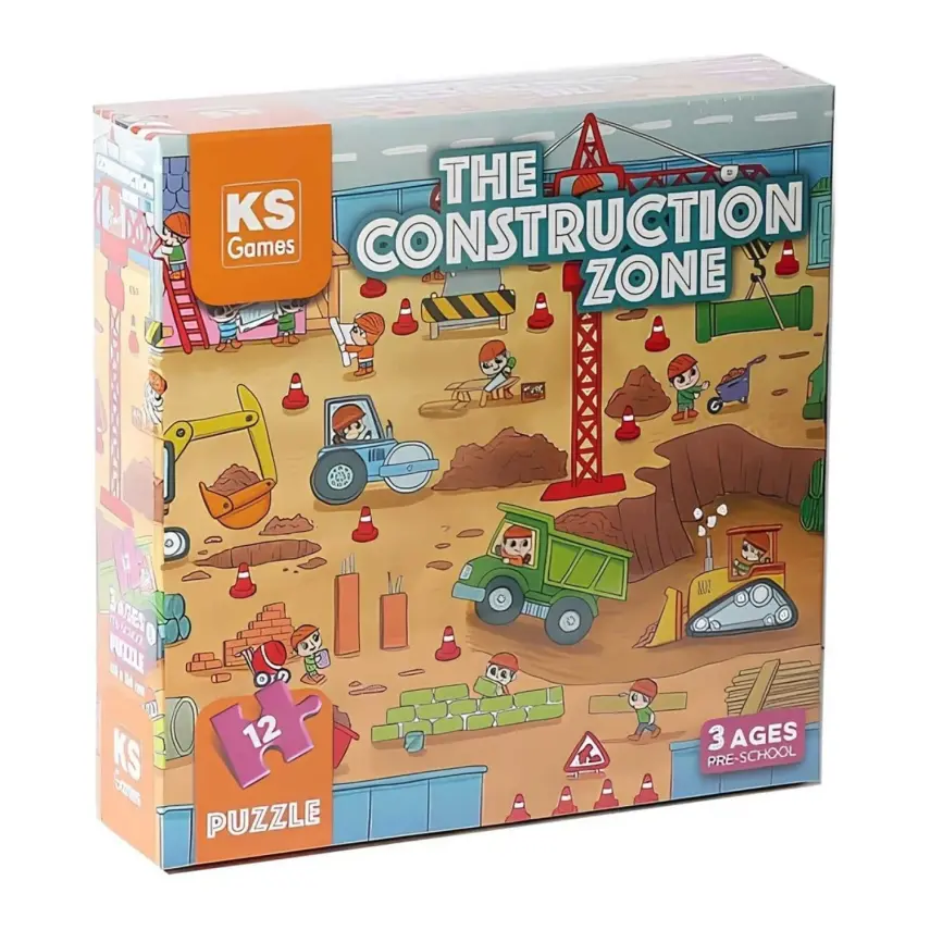 Ks Games The Construction Puzzle 12 Parça - 1