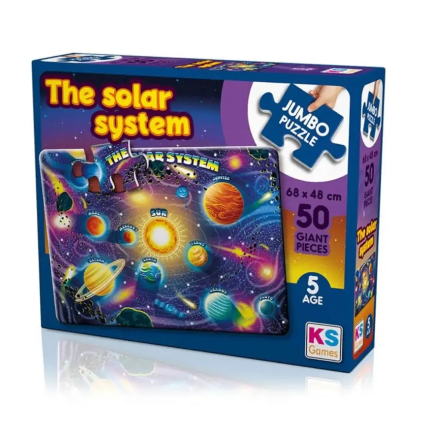 KS Games The Solar System Jumbo Puzzle 50 Parça - 1