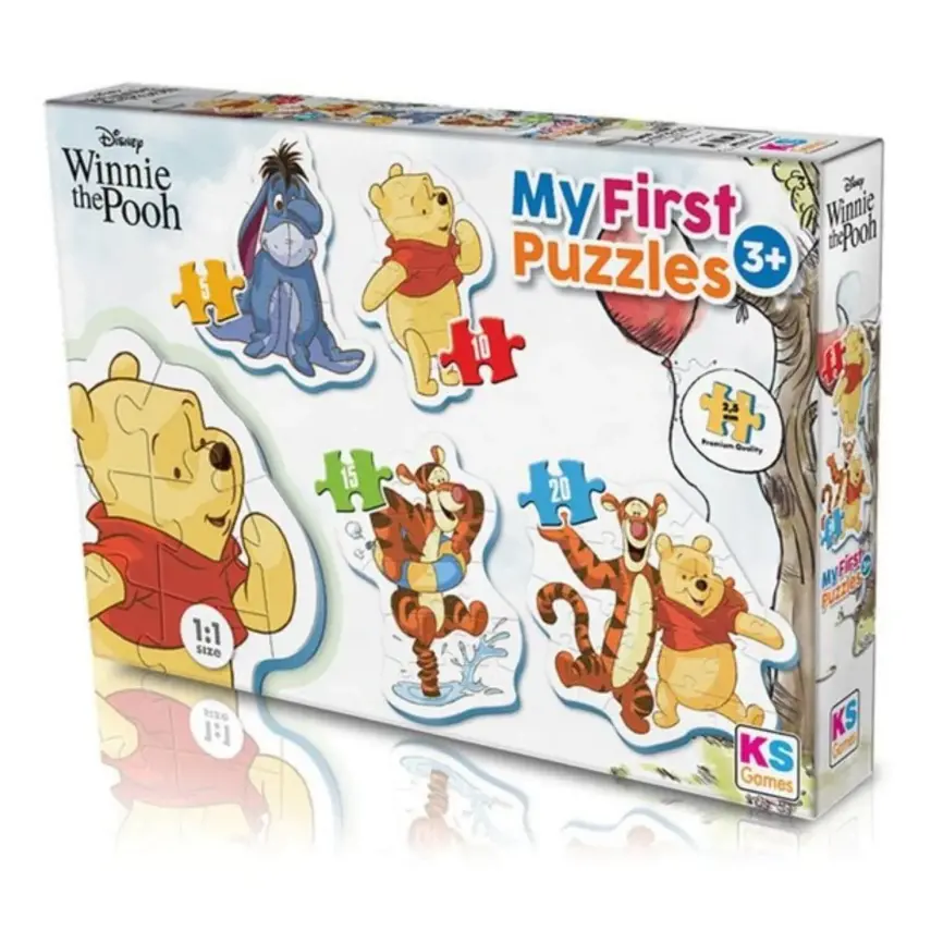 Ks Games Winnie The Pooh MyFirst Cut Out Puzzles 4in1 - 2