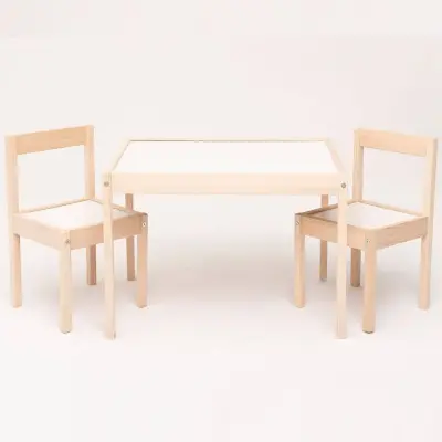 Kukka Ahşap Masa Sandalye Seti