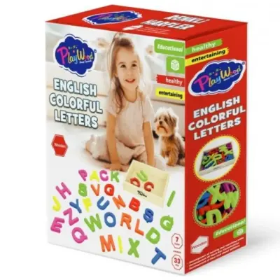 Kutuda 33 Prç Ahşap Kasalı Renkli Harfler (1)