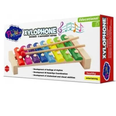 Kutuda Ahşap 8 Farklı Notalı  Ksilofon (1)
