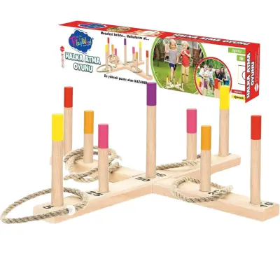 Kutuda Ahşap Halka Atma Oyunu