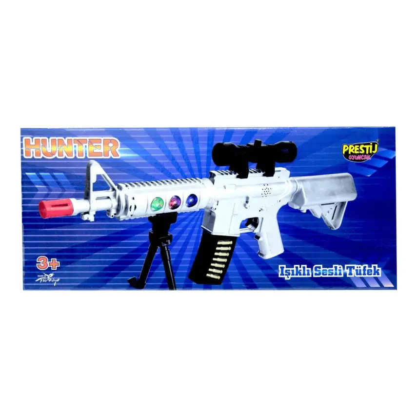 Kutulu Pilli Işıklı Hunter Oyuncak Tüfek - 2