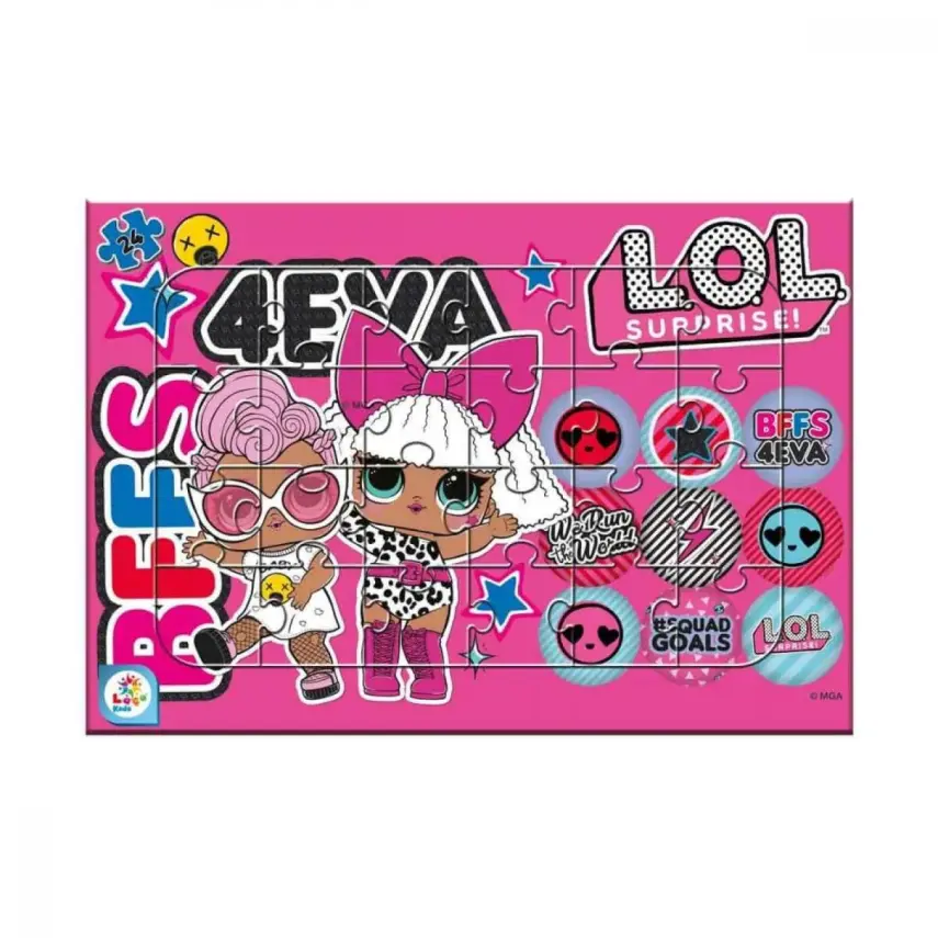 Laço Kids Lol Frame Puzzle 24 Parça - 1