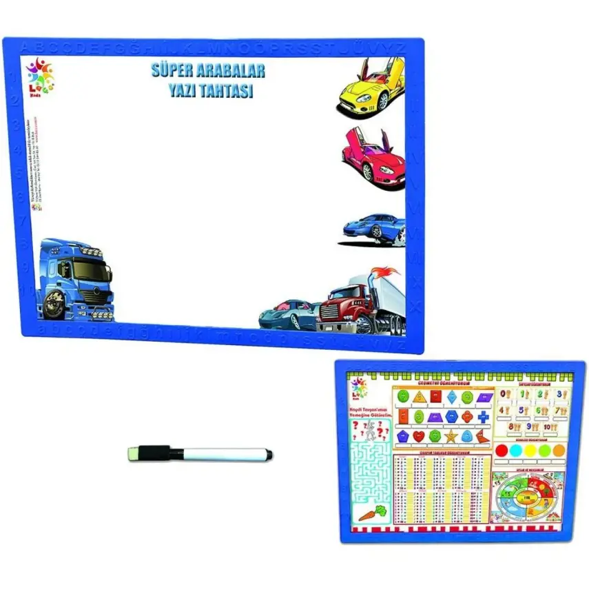 Laço Kids Süper Arabalar Yazı Tahtası - 1