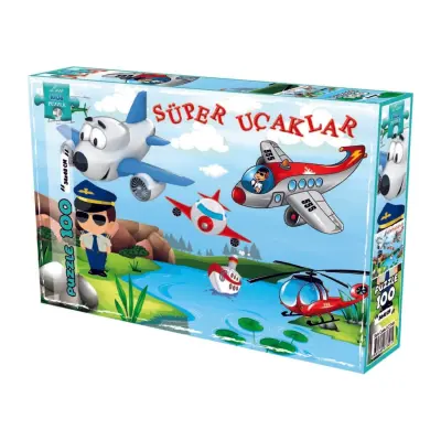 Laço Kids Süper Uçaklar Puzzle 100 Parça - 1