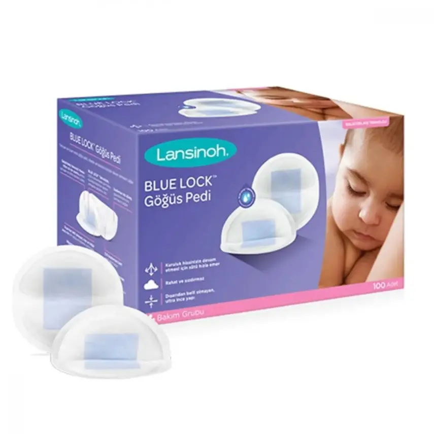 Lansinoh Blue Lock Göğüs Pedi 100lü - 1