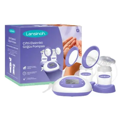Lansinoh Çiftli Elektrikli Göğüs Pompası+ Süt Saklama Poşeti 50li (1)