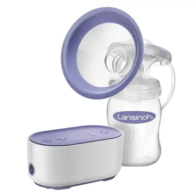 Lansinoh Kompakt Tekli Elektrikli Göğüs Pompası+ Süt Saklama Poşeti 50li (1)