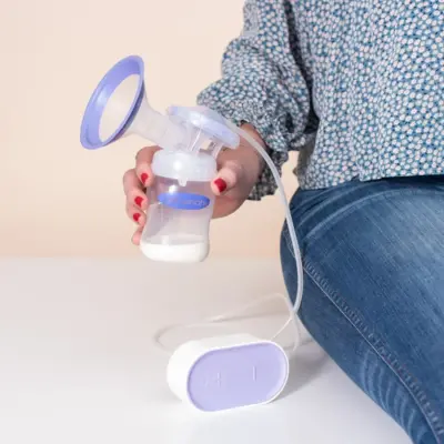 Lansinoh Kompakt Tekli Elektrikli Göğüs Pompası + Bebektif Mini Çanta Gri - 7