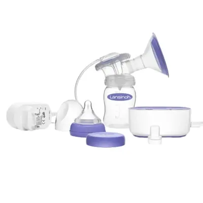 Lansinoh Kompakt Tekli Elektrikli Göğüs Pompası + Bebektif Mini Çanta Gri - 3