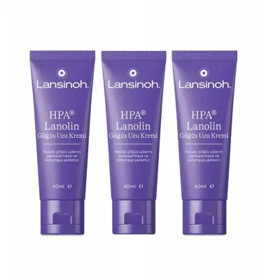 Lansinoh Lanolin Göğüs Ucu Kremi 40 ml x 3 Adet