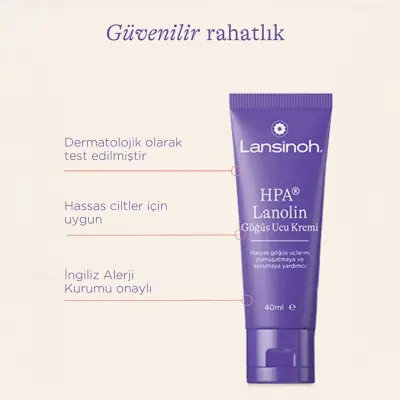 Lansinoh Lanolin Göğüs Ucu Kremi 40 ml x 3 Adet - 7
