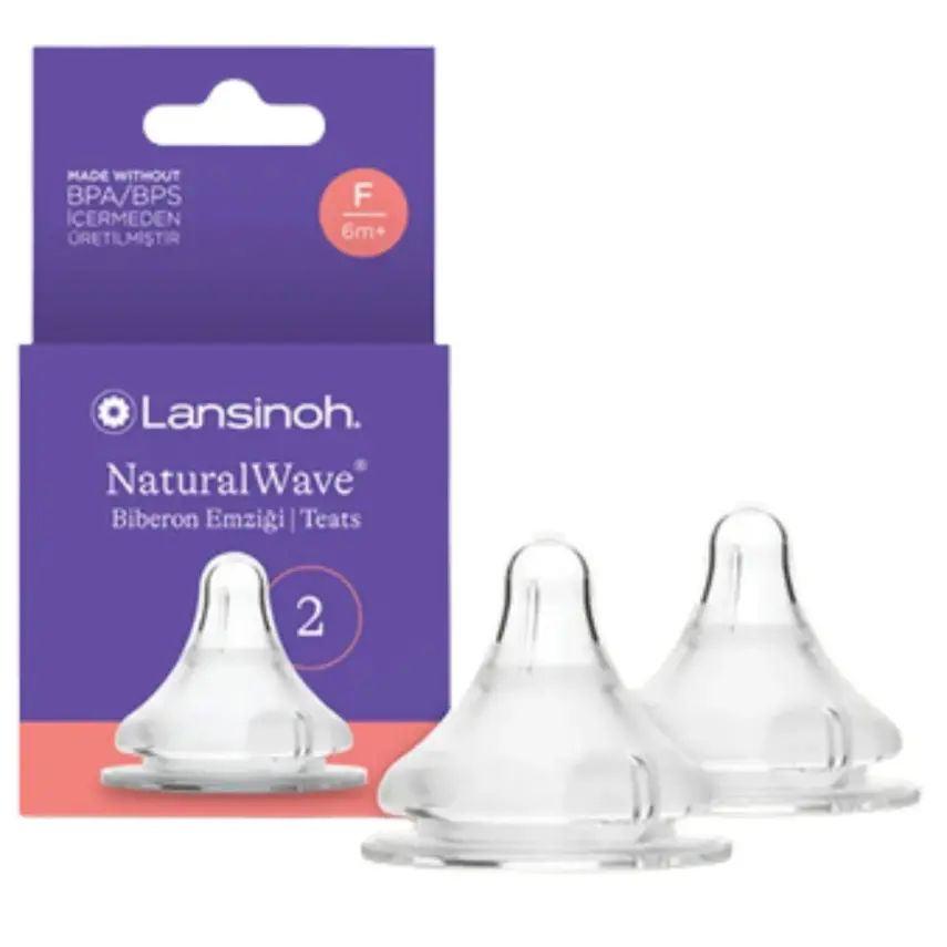 Lansinoh Natural Wave Silikon Biberon Emziği 2li Hızlı Akış - 2