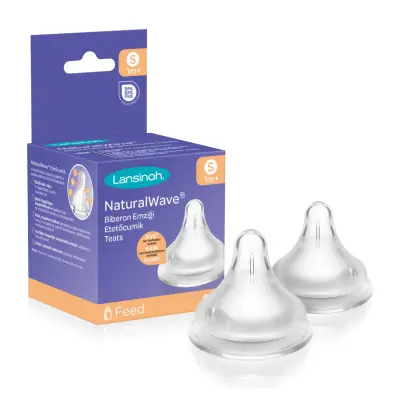 Lansinoh Natural Wave Silikon Biberon Emziği 2li Yavaş Akış (1)