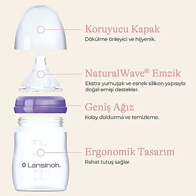 Lansinoh PP Biberon 330 ml 6+ Ay - 6