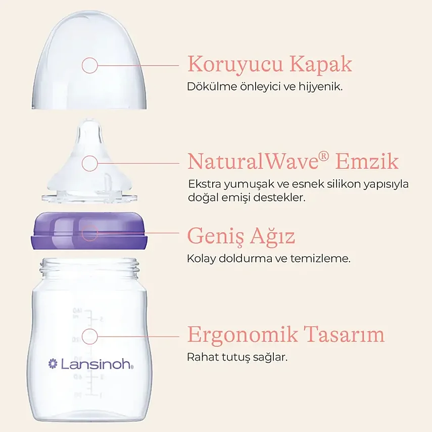 Lansinoh PP Biberon 330 ml 6+ Ay - 6