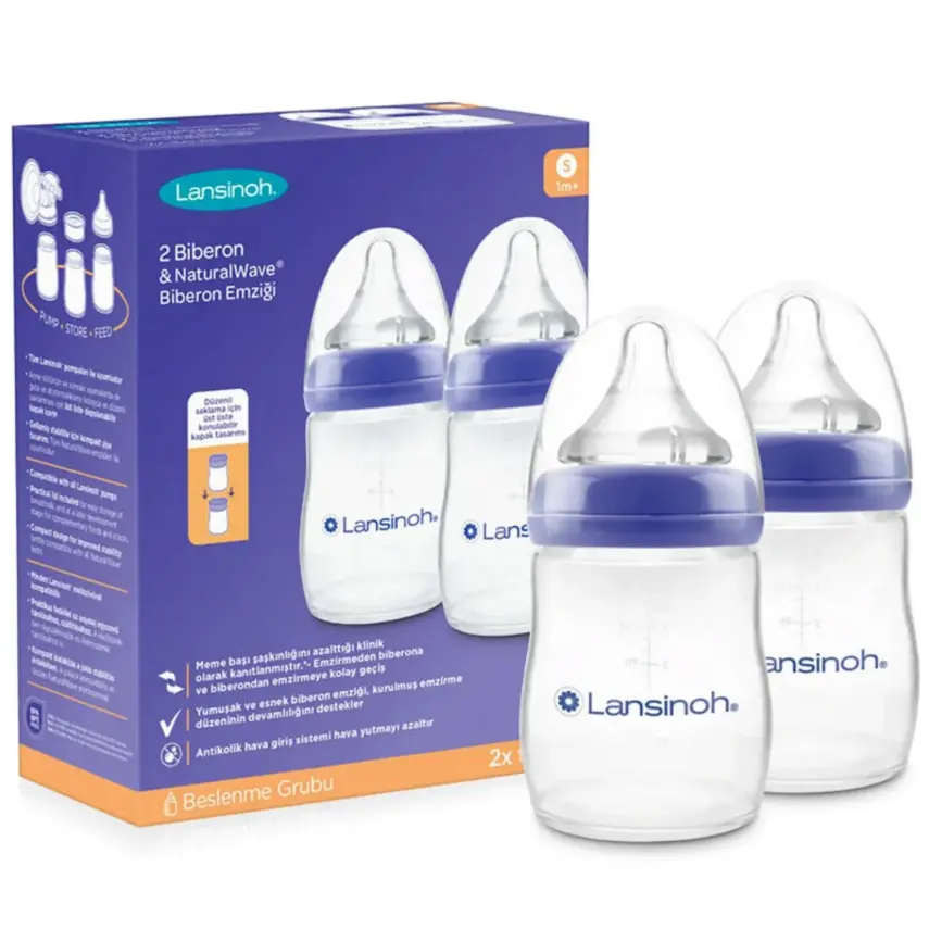Lansinoh PP Biberon Seti 160 ml x 2 - 1