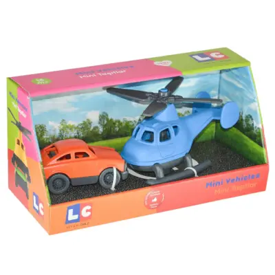 Lc Minik Taşıtlar 2 li Oyuncak Araba - Helikopter - 6