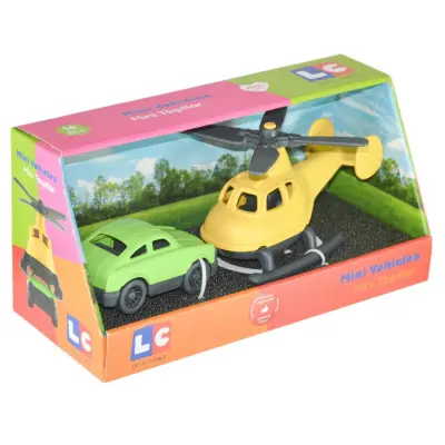 Lc Minik Taşıtlar 2 li Oyuncak Araba - Helikopter - 7