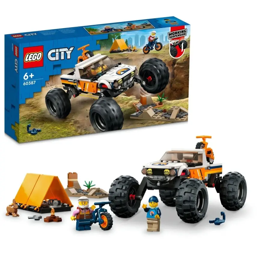 LEGO City 4x4 Arazi Aracı Maceraları Oyuncak Yapım Seti 60387 - 3