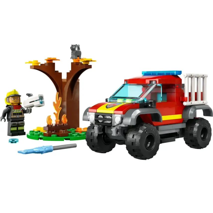 LEGO City 4x4 İtfaiye Kamyonu Kurtarma Operasyonu 60393 - 3