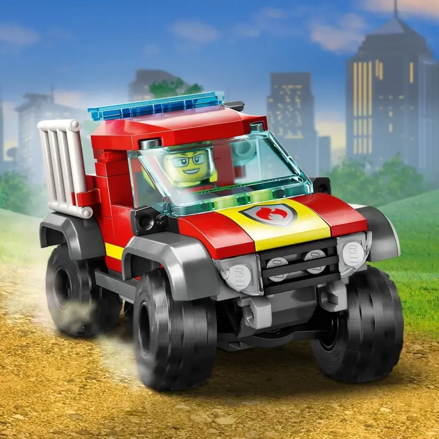 LEGO City 4x4 İtfaiye Kamyonu Kurtarma Operasyonu 60393 - 4