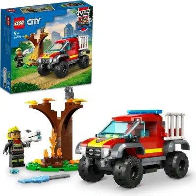 LEGO City 4x4 İtfaiye Kamyonu Kurtarma Operasyonu 60393