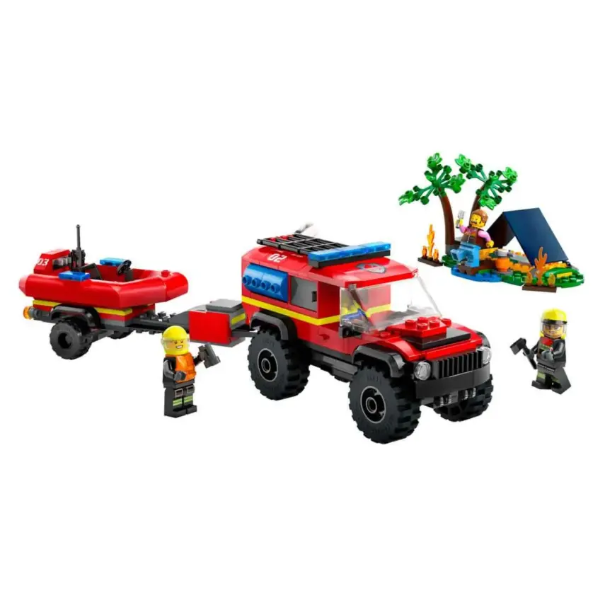 LEGO City 4x4 Kurtarma Botlu İtfaiye Kamyonu 60412 - 2